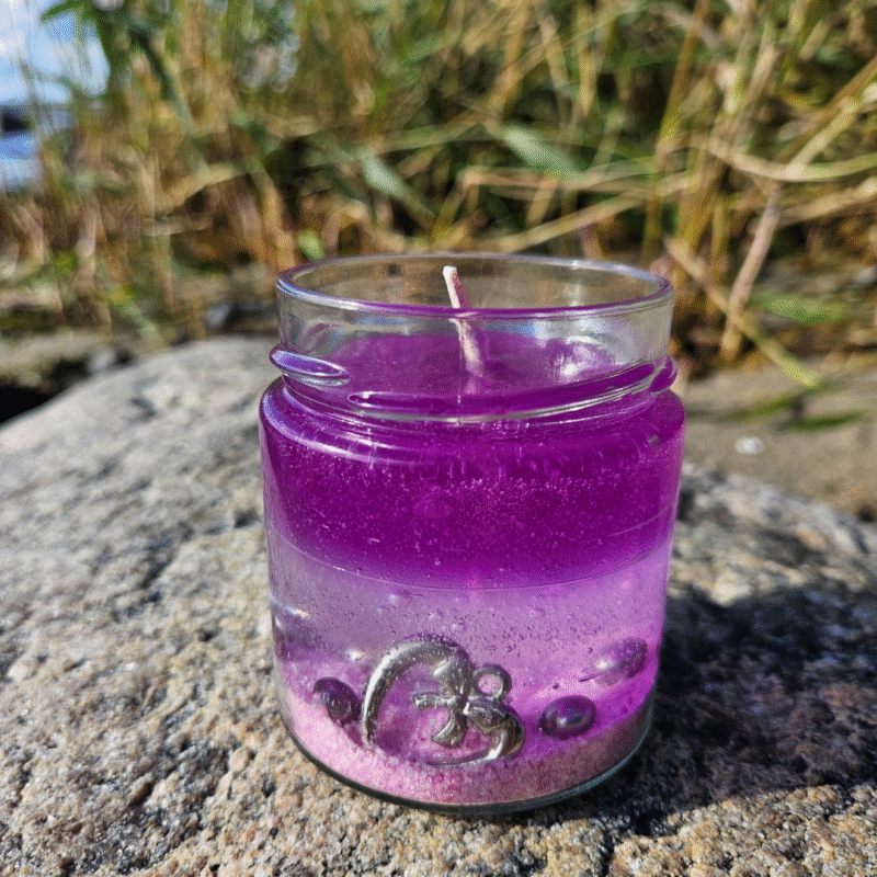 Käsitöö geelküünal Süda