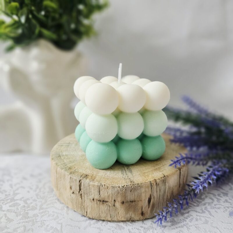 Sojavahaküünal “Mullid” jasmiini lõhnaline – looduslik käsitööküünal sojavahast