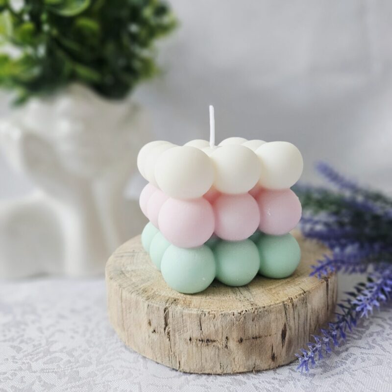 Sojavahaküünal “Mullid” jasmiini lõhnaline – looduslik käsitööküünal sojavahast